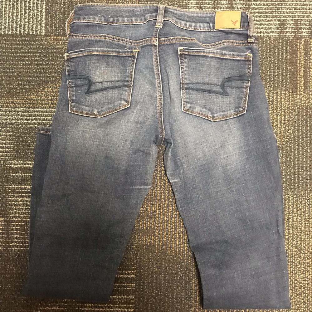 american eagle light wash skinny jeans